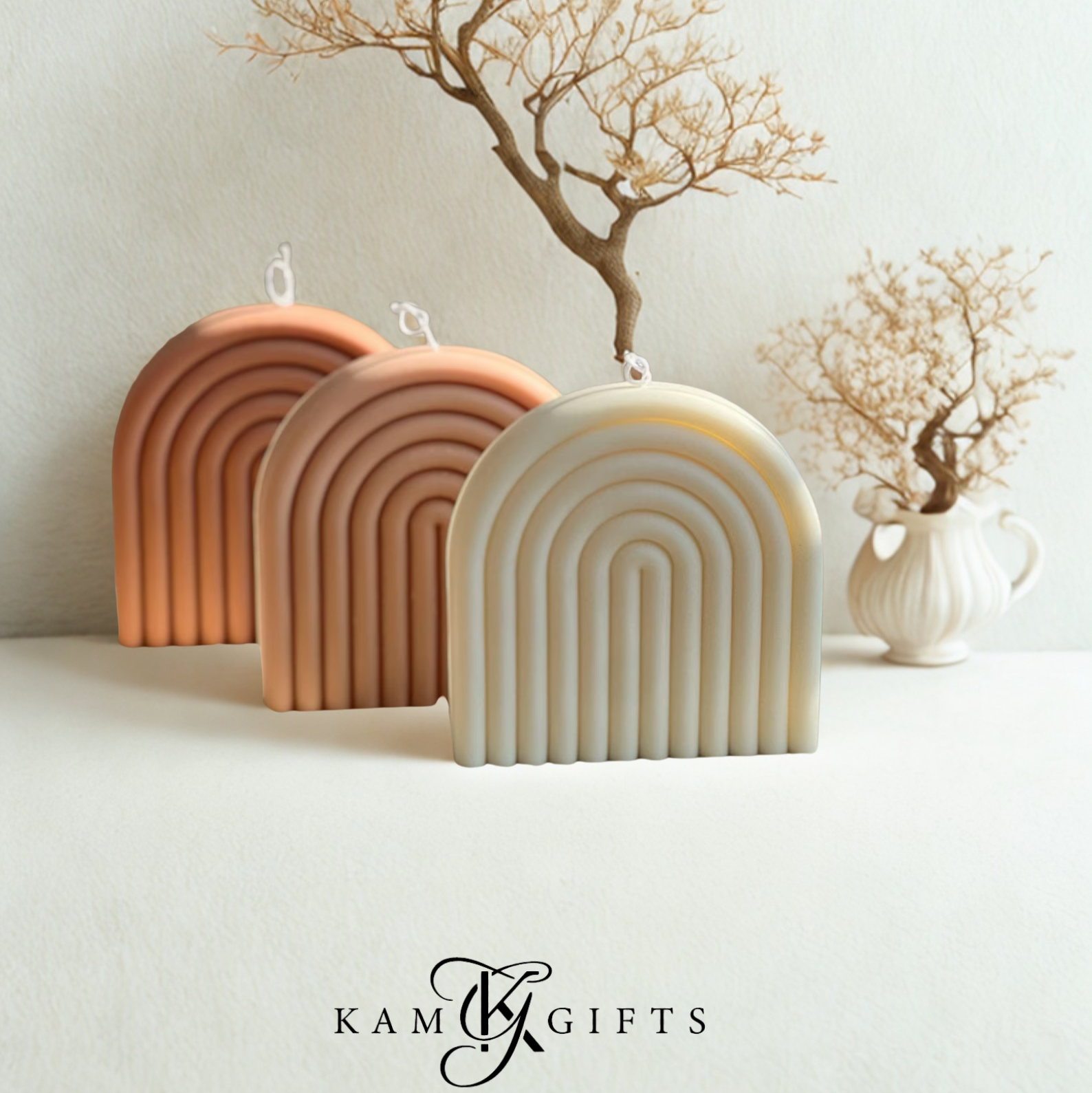 Rainbow Shaped Candle | Colorful Decorative Gift & Party Favor