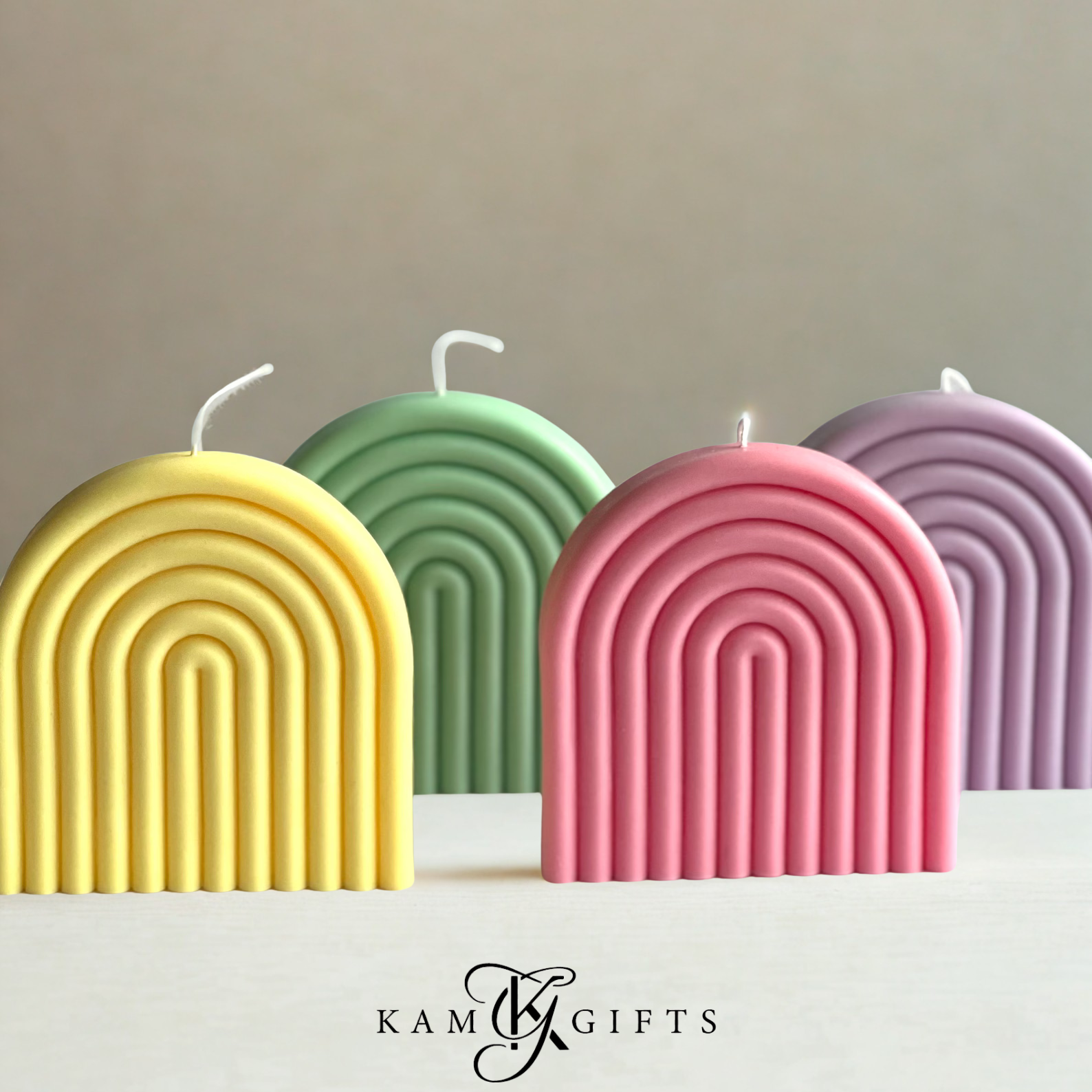 Rainbow Shaped Candle | Colorful Decorative Gift & Party Favor