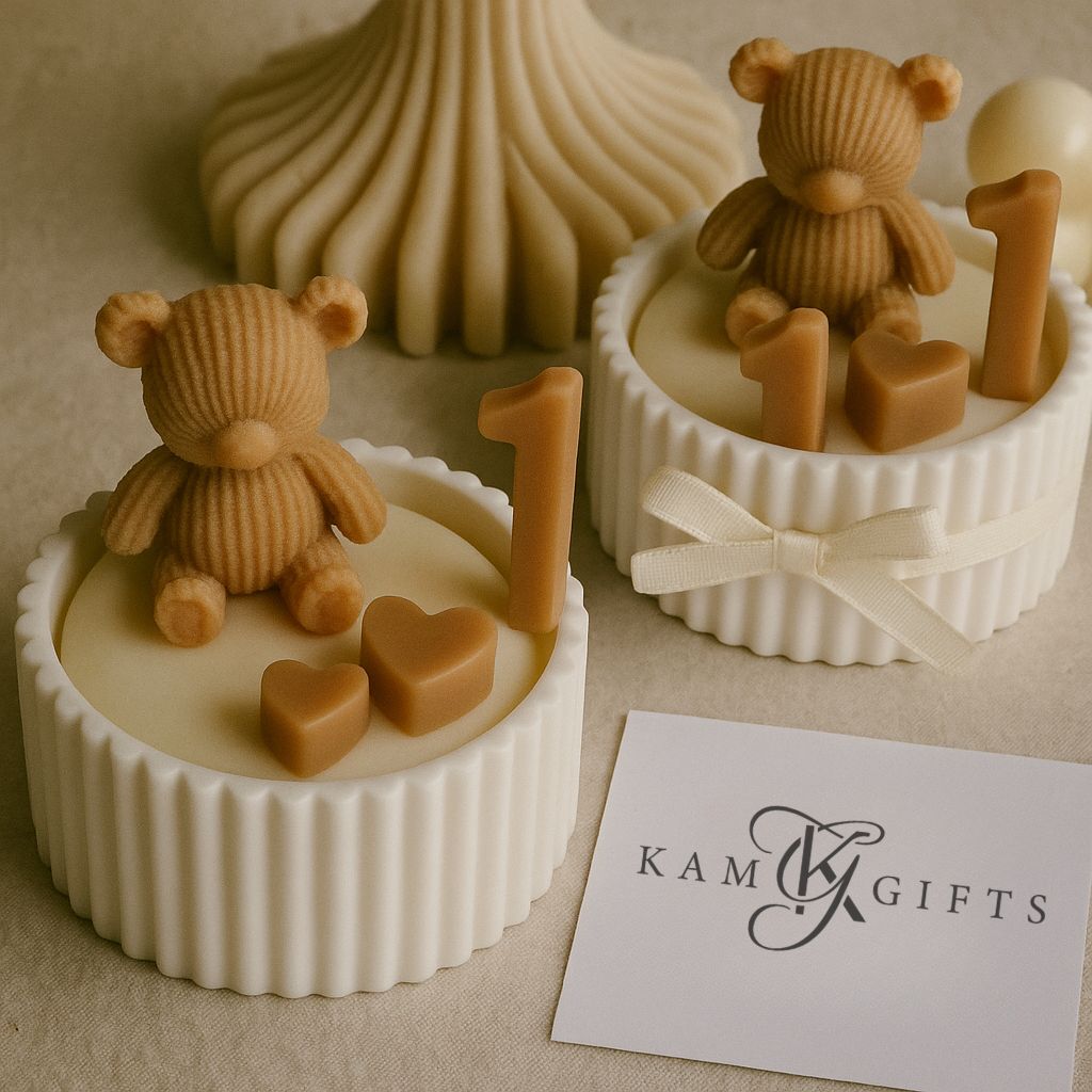Teddy Bear  Candle - Great for Favours