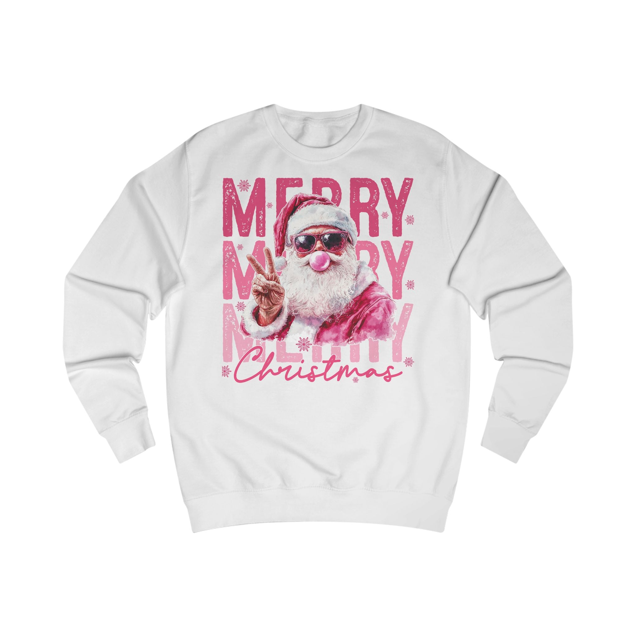 Merry Christmas Santa Sweatshirt, Cozy Xmas Gift, Holiday Apparel, Unisex Sweater, Funny Christmas Outfit, Seasonal Wear