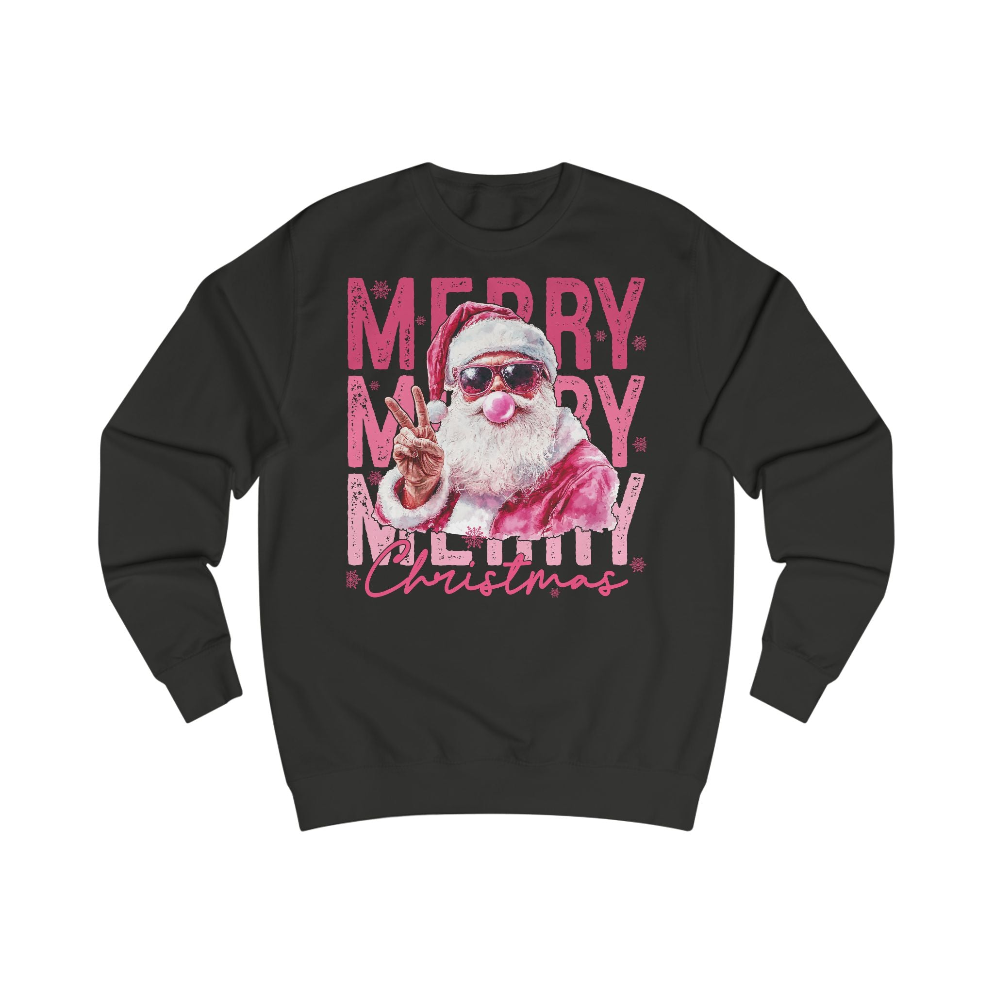 Merry Christmas Santa Sweatshirt, Cozy Xmas Gift, Holiday Apparel, Unisex Sweater, Funny Christmas Outfit, Seasonal Wear