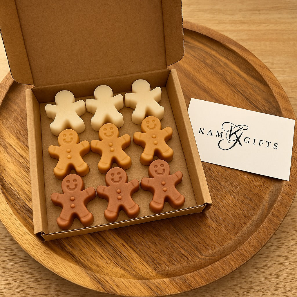 Gingerbread Man Wax Melt Set – Sweet & Spicy Christmas Collection