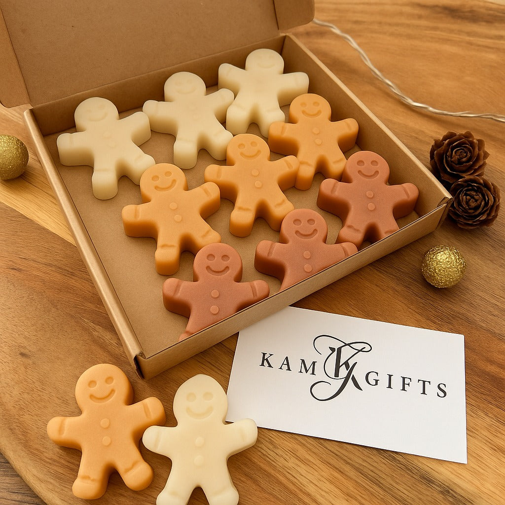Gingerbread Man Wax Melt Set – Sweet & Spicy Christmas Collection