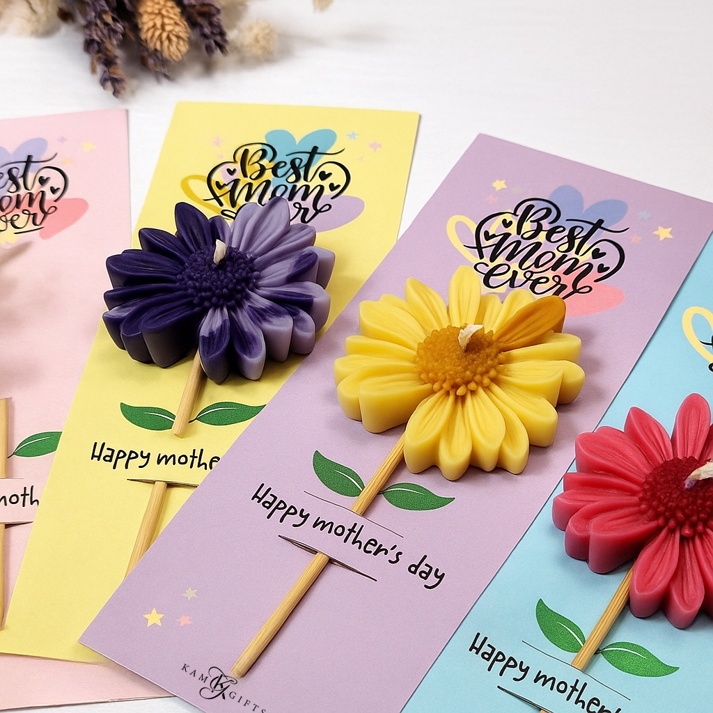 Handmade Flower  Candle Favors | Perfect Party Gifts